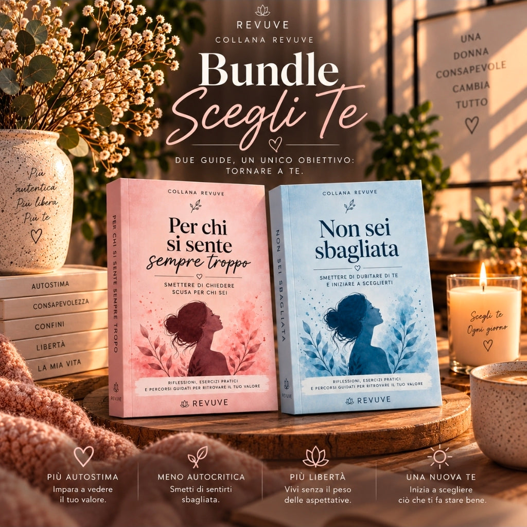 Bundle Scegli Te – Smetti di sentirti troppo. Inizia a sentirti abbastanza. 🌸💙